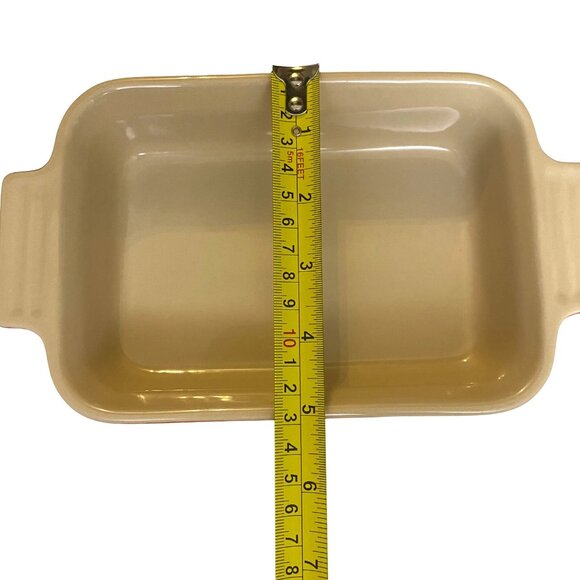 Le Creuset Stonewear Red Enamel Rectangular Baking Dish Small 7x5 - Picture 10 of 10